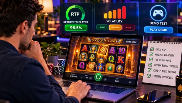 How to Evaluate New Online Slots Before Betting Real Money: RTP, Volatility and Demo Tests 2026